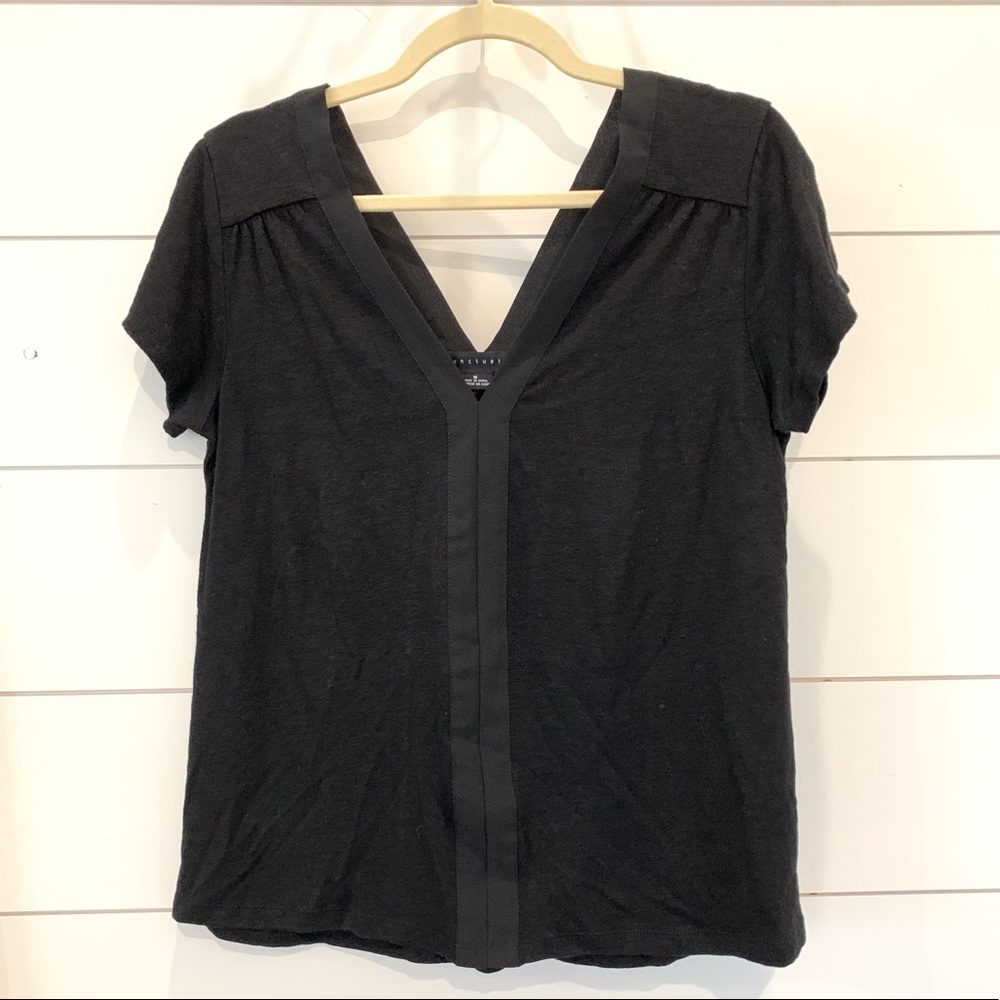 Black V-Neck Tee by Sanctuary